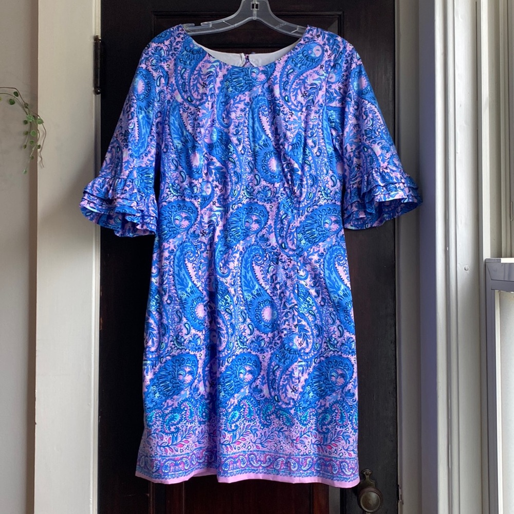Lilly Pulitzer Paisley quarter-sleeve dress.  size 10